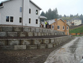 residential side retaining wall